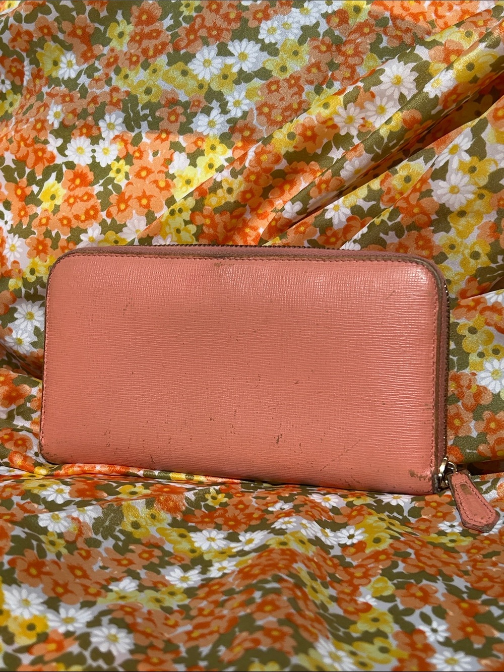 Fendi Vintage Pink Zip Wallet - Picture 3 of 17
